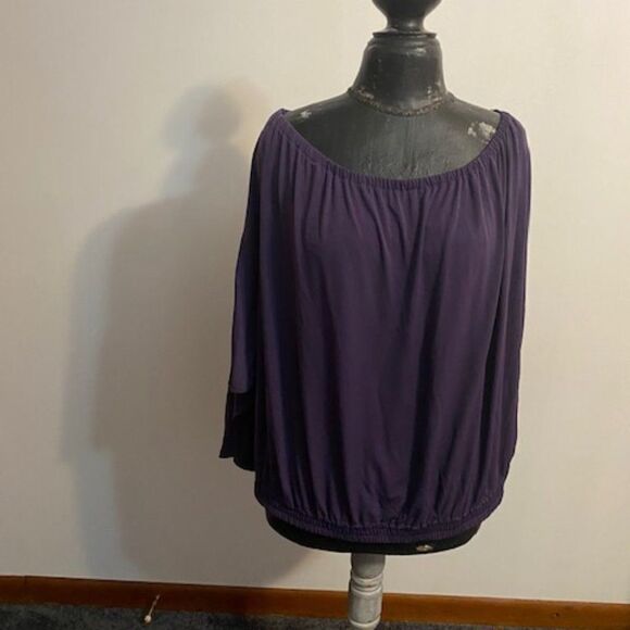 Michael Kors Purple off the shoulder top, size 3X - Picture 1 of 3